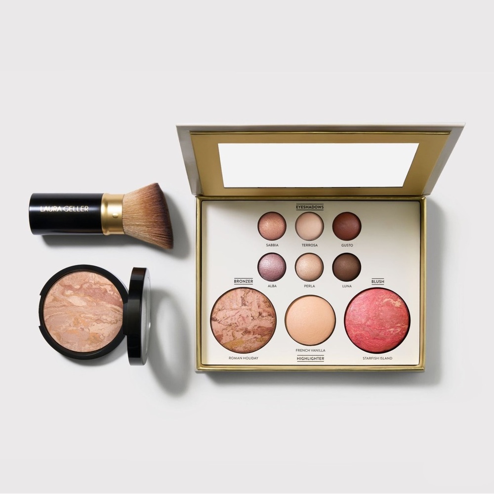 NWOT Laura Geller Baked Starter Kit - Tuscan Dreams Light palette & brush only!